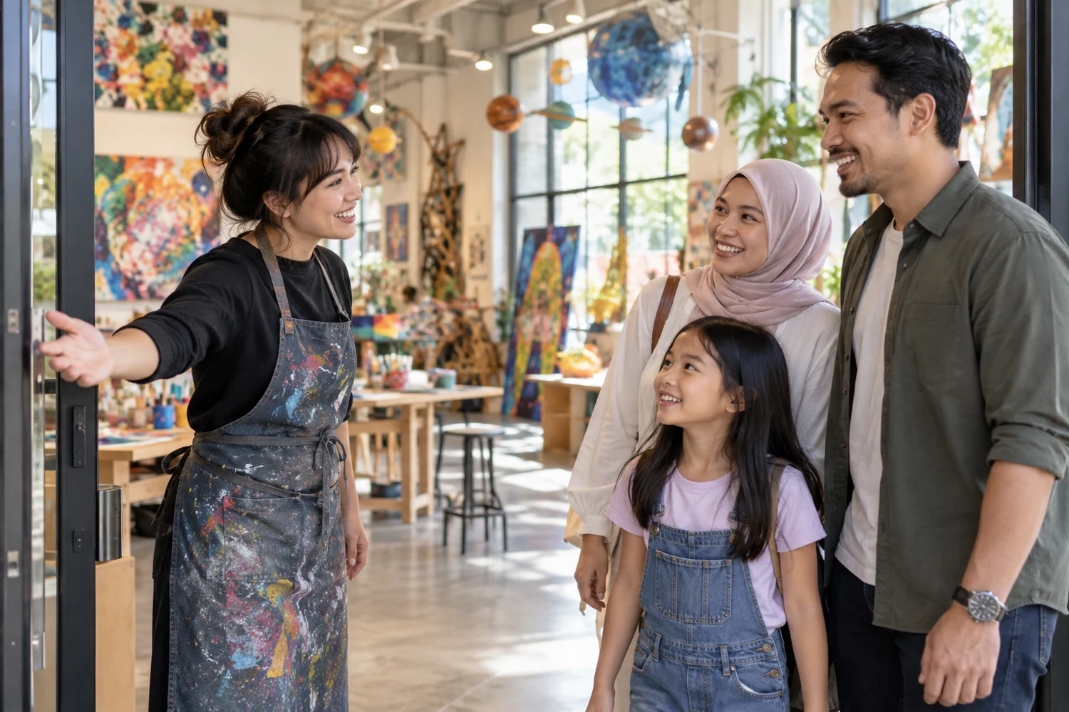 Ask about creative arts sessions, packages, school pickup or a visit to our Medini centre.
